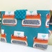 MacBook Pro 13 inch, Laptop Bag - Typewriter Love, adjustable strap