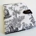 Nook Simple Touch Cover - Day of the Dead Toile, black and white