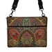 13 inch Laptop Bag for MacBook Pro 13" Case Sleeve Cover Mac Laptop Messenger Bag with Strap Paisley purple teal red RTS