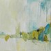 original abstract painting large blue green and gold
