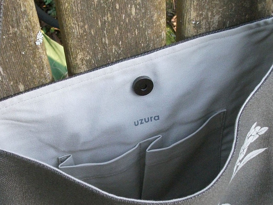 Hemp Tote Bag Handbag Messenger Bag with Peacock Feathers