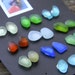 sea glass stud earrings - you choose two pairs - SALE