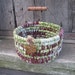 UNDERWOOD textile art tote BASKET BUCKET