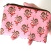 SALE Pink Little Zipper pouch Coin purse Gadget Case Eco Friendly Padded - Pink Berry