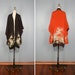 vintage . silk . REVERSIBLE . haori . kimono . furisode . robe