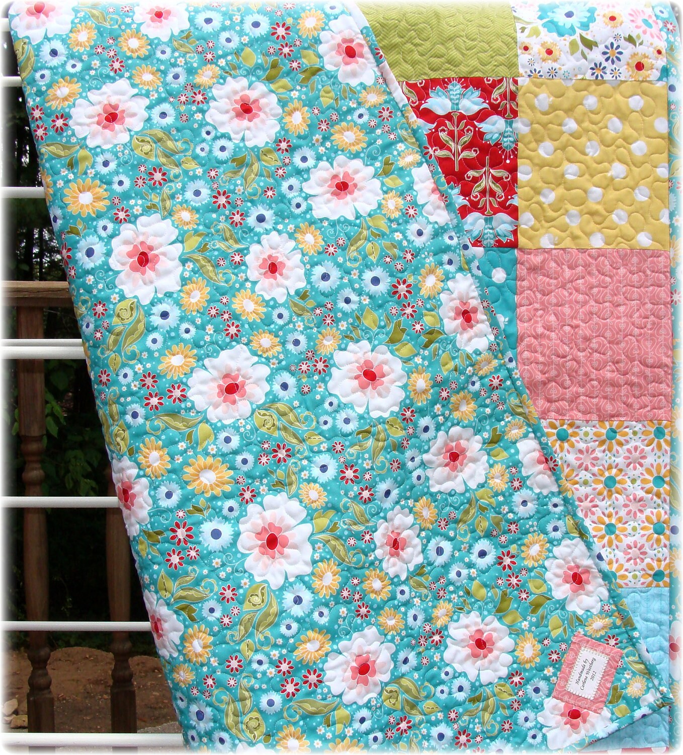 Baby Quilt Apple of My Eye Patchwork Custom Made to Order LAST