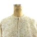 50s Rhinestone Cardigan Sweater with Iridescent Moonglow Rhinestones