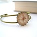 LAST ONE Map Compass Bangle Bracelet