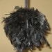 6" Feather Kissing Ball, feather pomander, chandelle, Centerpiece, ribbon