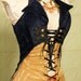 Bust 35 to 37 Navy Empire Corsair (Top Only)