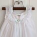 Toddler Girls Vintage White with Lace and Pink Roses Dress (size 2T-3T)