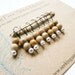 CLEARANCE SALE Snag Free Stitch Markers Small Set of 8 Desert Jasper -- K80-- Up to size US 8 (5mm)