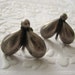 Sterling Silver Firefly Earrings, Vintage Screw Backs