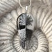 Black & White Necklace - Fused Glass Jewelry - Tree of Life - Fused Glass Pendant - Glass Pendant - Necklace Mirror Image 063012p103