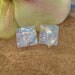 Confetti Stud Earrings - Dichroic Glass Earrings -Dichroic Glass - Post Earrings - Glass Earrings - Dichroic Stud Earrings 082112e100