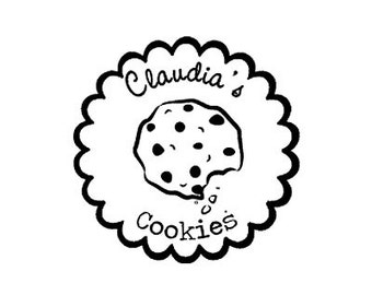 cookie custom rubber stamp
