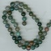 8mm Round Moss Agate Gemstone Beads - Full Strand
