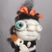Zelda the Zombie Ooak needle felted art doll