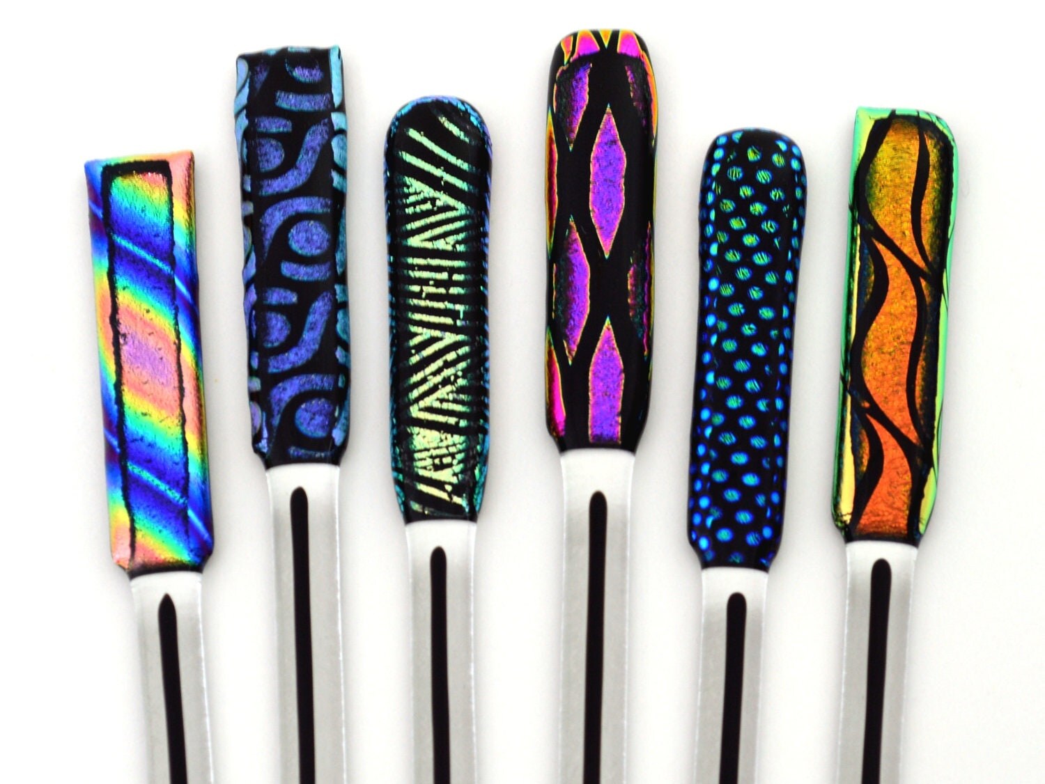 Glass Swizzle Sticks / Cocktail Stirrers / Drink by WoodAndGlass