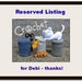Reserved Listing