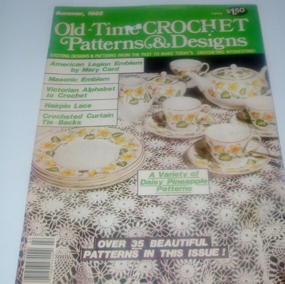 Vintage Crochet Magazine Old Time Crochet Patterns and