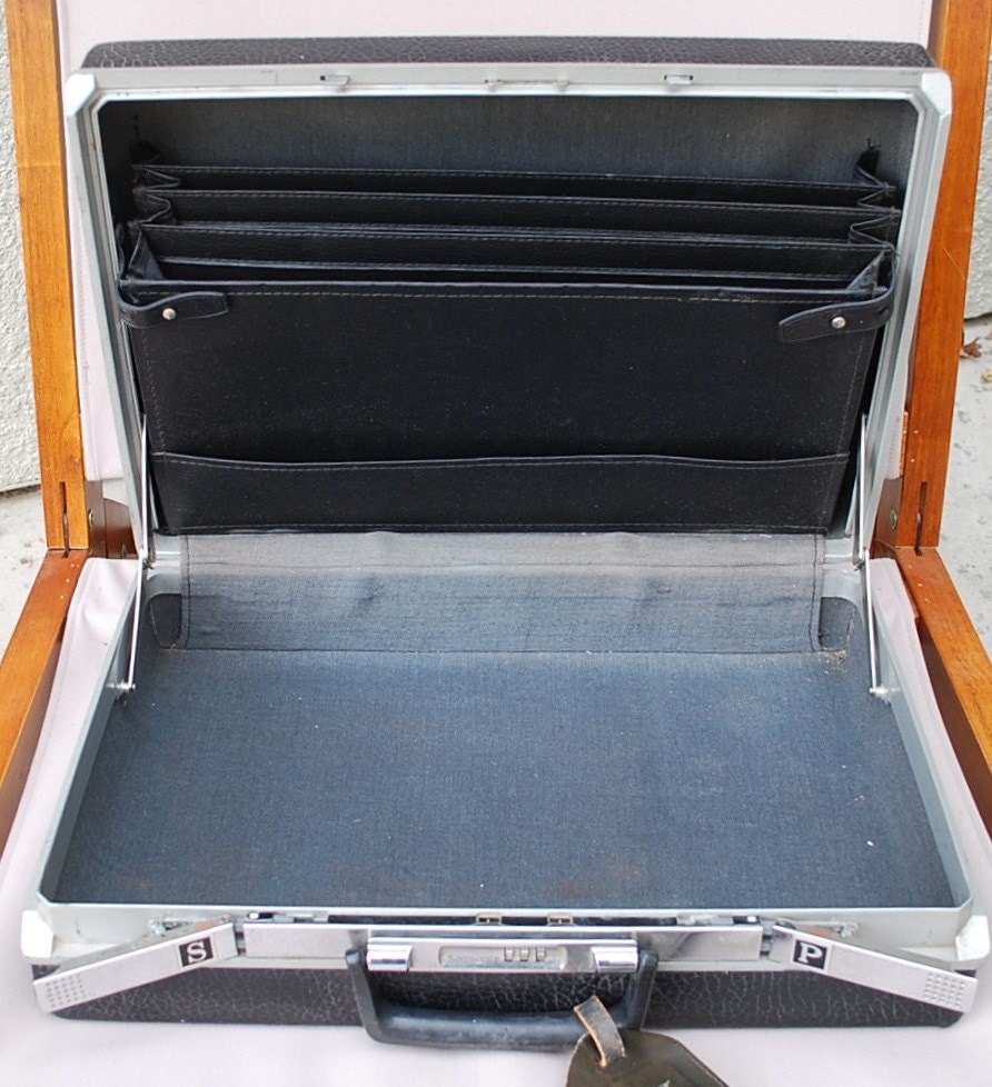 vintage hard briefcase