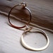 Simple Rustic Organic 14K Gold Filled Whisper Thin Everyday Hoops - Itsy Bitsy Size