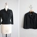 finale sale - black bow blazer / 1950s wool jacket