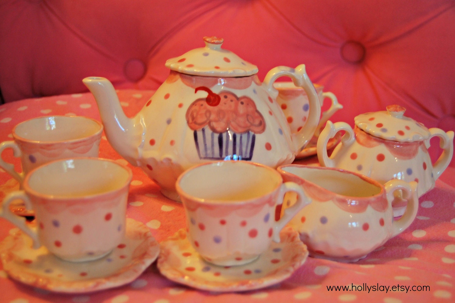 personalized tea party set