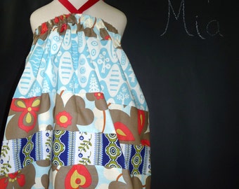 SAMPLE - 4th of July - Halter dress or top - Will fit Size 12-24 month up to 5T - by Boutique Mia - Ready To Ship