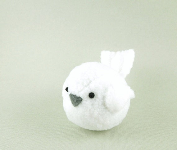 white bird plush