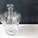 Vintage Bar Set : Glass Carafe, Shot Glasses, Sake Bottle