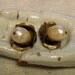 Vintage Brass Bead Caps Pearls Flowers