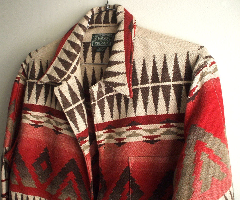 Blanket Coat Vintage Ralph Lauren Country Collection Jacket