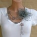 Grey Aster, set---Neck piece and bracelet