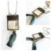 Miniature Book Pendant Glass Journal Tiny Poem Book Charm Necklace Collage Art Journal Jewelry Gift For Writer Gift for Poet