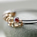 Sterling Silver Hoops, Hoop Earrings, Pink Champagne Glass Teardrops, Blackened Hoops, Girly Earrings, Oxidized Silver