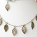 leaf necklace - leaf charm necklace - gold leaf necklace - long necklace - statement - drop - dangle