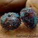 GYPSY SKIRT - Silver Sparkle Earring Pair - Set of 2 Handmade Lampwork Beads