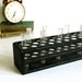 Vintage Test Tube Rack Display Holder Industrial Scientic Pyrex