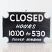 Vintage Sign - Open / Closed
