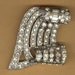 vintage rhinestone dress clip art deco finding patina cool design bridal focal repurpose