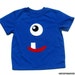 Monster Face...Fabric Iron On Appliques...New Design