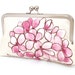 Pink hydrangea clutch : Romantic purse for wedding / bridal / party