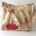 Linen Lotus Handbag