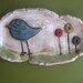 Whimsical Blue Bird Soap Dish or Spoon rest