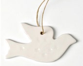 White Porcelain Dove Decoration