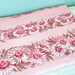 Pretty in Pink... Vintage New Old Stock Pink Floral Cotton Tablecloth Table Cloth