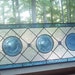 Cobalt Ballerina stained glass panel