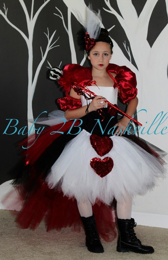 Items similar to Girls Queen of Hearts Pageant Costume Set Size 5-6T on ...